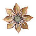 thumbnail image 1 of Esculturas de pared de flores de metal, decoración artística de metal para colgar en la pared, regalo para familiares, amigos y vecinos, 20 cm, 1 of 6