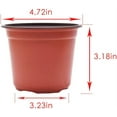 thumbnail image 4 of PET-U 100PCS Plastic Plant Flower Pots Nursery Garden Seedlings Starting Pot Container, 4 of 6
