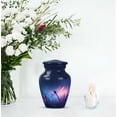 thumbnail image 7 of Dragonfly Urn For Ashes Keepsake, Blue Cremation Urns For Human Ashes Adult, Purple Urn For Mother And Father, Miniature Urns Human Remains Adult, Small 3 Inch, 7 of 7
