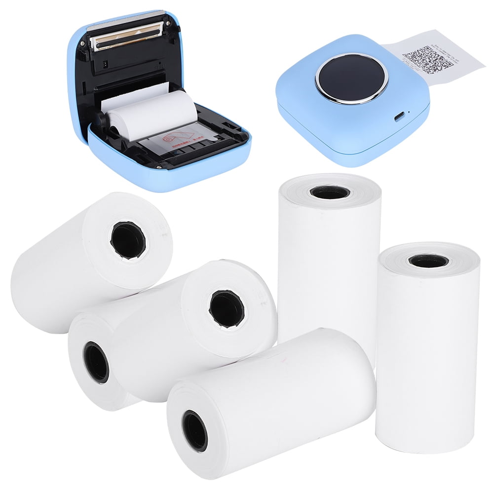 LAFGUR Thermal Printing Paper, Reliable To Use Thermal Printer Paper, 6 Rolls 57x30mm Clear Printing Office School For Home Small Printer