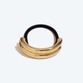 thumbnail image 1 of WIZUTIZ Personalized Alloy Circular Half Bend Shape Elastic Headband Versatile Cool Style Geometric Headband Temperament Headband Clearance Sales, 1 of 4