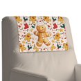 thumbnail image 7 of TSOVTHRID Gingerbread Man Christmas Light Print Recliner Headrest Protector PU Leather Headrest Cover for Recliner Chair Couch Head Rest Cover for Furniture Christmas Decor 17 x 27 Inches, 1 Piece, 7 of 7