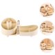 thumbnail image 1 of BESTYASH Organizador De Maquillaje Beige Con Compartimentos Para Maquillaje Y Accesorios De Escritorio En Plástico, 1 of 8