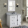 thumbnail image 2 of Plantation Solid Wood Single Vanity with Right Rectangle Sink in White/Ash, 2 of 9