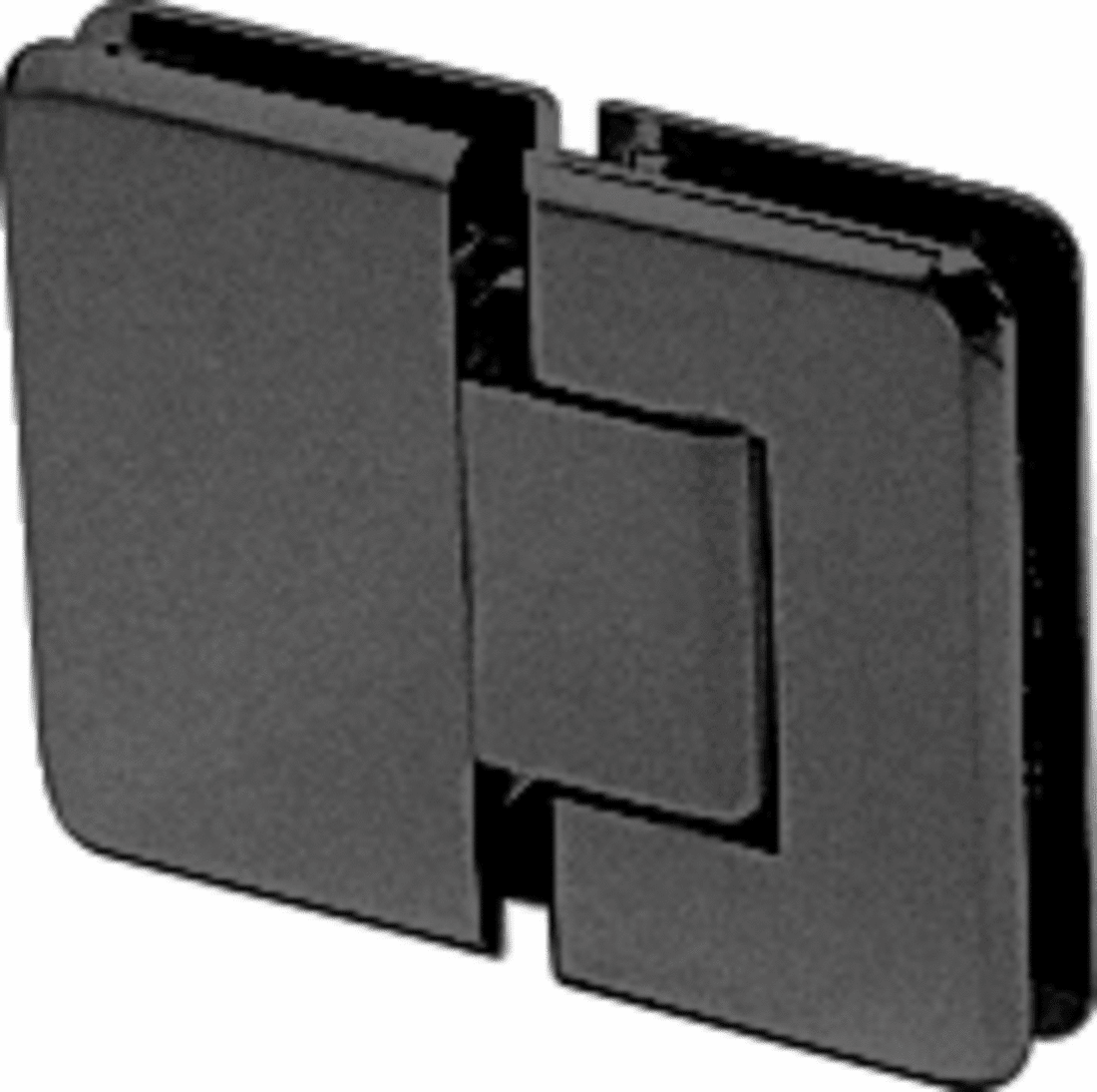 CRL Black Pinnacle 380 Series Adjustable 180 Degree GlasstoGlass