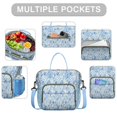 thumbnail image 2 of Pioneer Flower Floral Print Pattern Womens Lunch Box for Work,Insulated Large Lunch Bag for Tween and Teen,Loncheras Para Mujer,Leakproof Adult Lunch Bag for Work,Beach,Travel,Picnic,Camping, 2 of 7