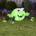 thumbnail image 2 of Gemmy Halloween Inflatable Green and Black Spider, 1.5 ft Tall, Multi, 2 of 4