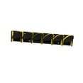 thumbnail image 4 of Fishing Rod Holder Wall Mounted High Strength Multifunctional Easy Setup Organizer Support 6 Rods for All Types Rod Storage Tool Yellow, 4 of 8