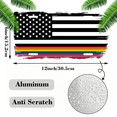 thumbnail image 2 of 1 Pcs 2D Flat License Plate Covers & Frames, Black and White For Decorative Front, Waterproof For Decoration Aluminum License Plate Covers & Frames Cover For Men Women, 12" X 6", 2 of 7