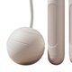 thumbnail image 2 of Corde à sauter silencieuse et lestée, portable, sans corde, pour adultes et étudiants, idéale pour le fitness, blanche, 2 of 4
