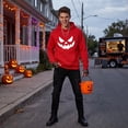 thumbnail image 5 of Halloween Jack O' Lantern Hoodie for Men, Casual Long Sleeve Pullover Sweatshirt with Front Pocket, Funny Halloween Sweatshirt for Daily Wear and Parties, 5 of 12