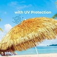 thumbnail image 2 of PMU Multi Stripes with Multi-Color Beach Umbrellas 78 Inch Tiki Umbrella Pkg/1, 2 of 6