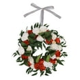 thumbnail image 4 of Jlong Artificial Flower Wreath for Front Door Faux Peony Floral Wreath Spring Summer Garland for Door Wall Window Hanging Wedding Party Fistival Welcome Hello Wreath Home Decor, 4 of 9