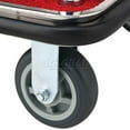 thumbnail image 6 of Silver Stainless Steel Bellman Cart, Straight Uprights, 6" Rubber Casters, 41-1/4"L x 24"W x 73"H, 6 of 6