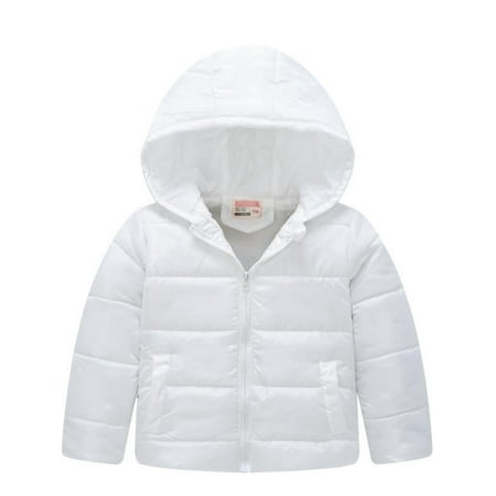 

Topumt Winter Coats Hoodie for Kids (Padded) Light Puffer Jacket for Baby Boys Girls Infants Toddlers