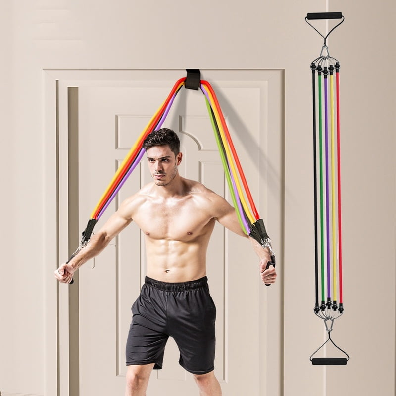 Pull Rope Set Resistance Bands Portable Fitness Equipment Chest Expander Ankle Strap Elastic Exercise Band