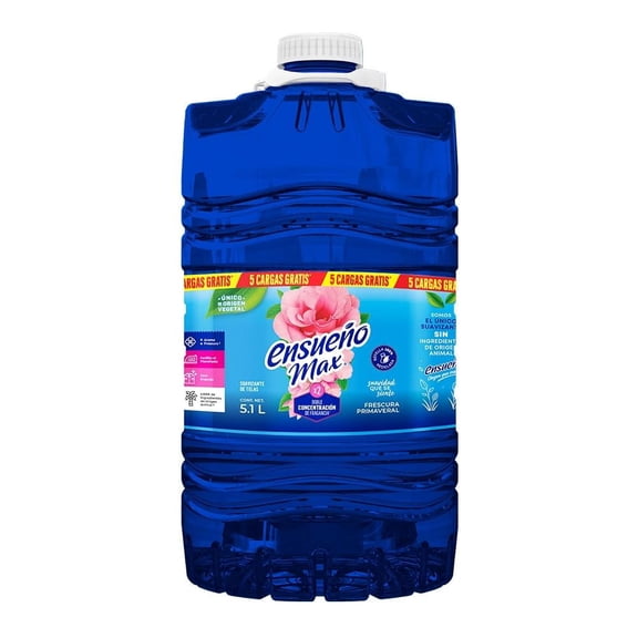 Suavizante de telas Ensueño Max frescura primaveral 5.1 l