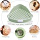 thumbnail image 5 of Inodoro para animales pequeños con gancho, triángulo antisalpicaduras, hámster, conejo, hurón, bandeja de arena pequeña en ángulo ER, 5 of 5