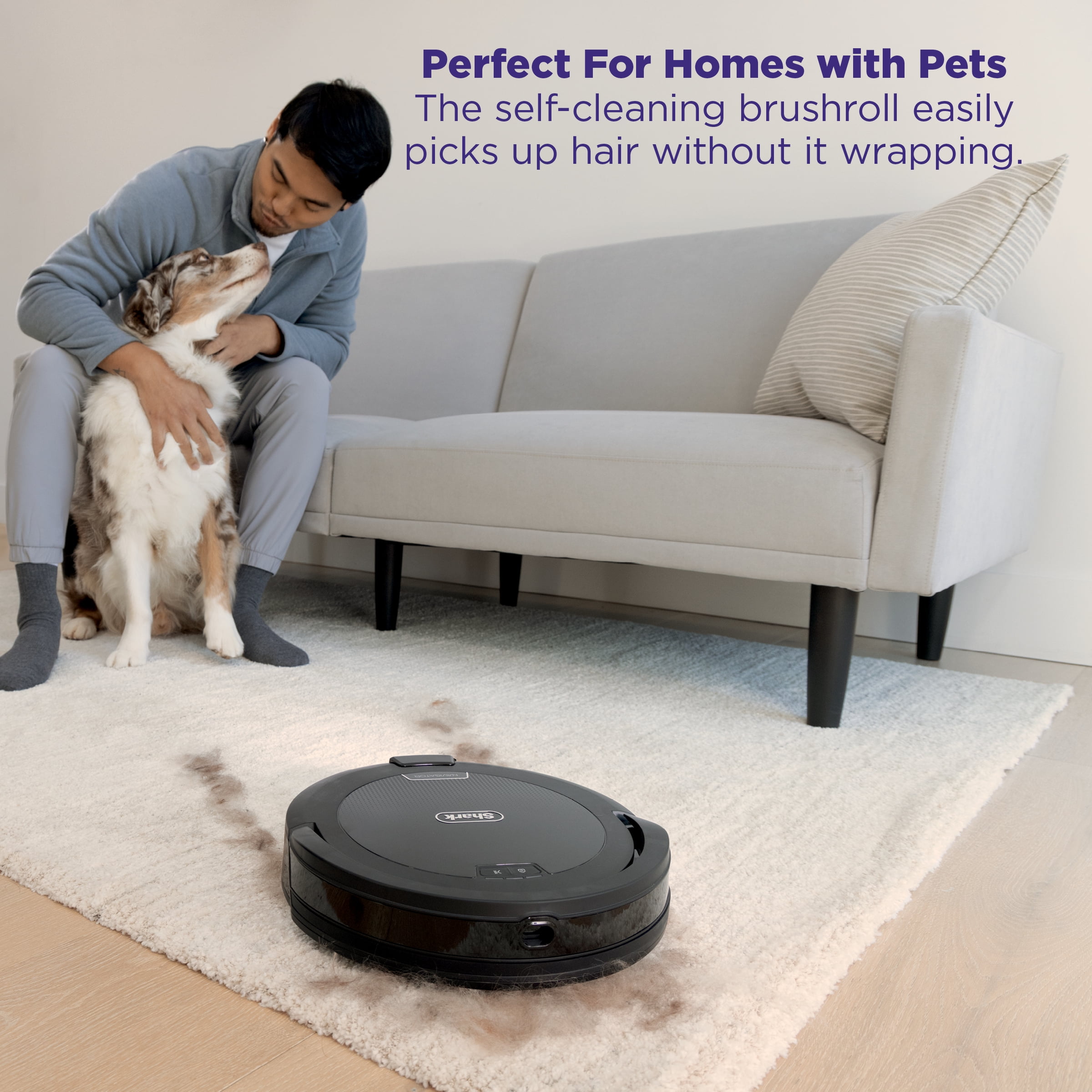 Shark Navigator Robot Vacuum, Self-Emptying, Smart Path Navigation, Object Detect & Avoid, RV2100AE