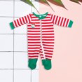 thumbnail image 1 of Pantalones De Camisa De Otoño Conjunto de pijama familiar de 2 piezas con cuello redondo y estampado de dibujos animados estilo navideño traje diario Cgtredaw Bebé Verde 6-9M para Niño, 1 of 8