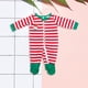 thumbnail image 2 of Traje de pantalones largos familiares Traje de ropa de dormir de rayas horizontales con estampado de dibujos animados informal FLhrweasw Nuevo, 2 of 9