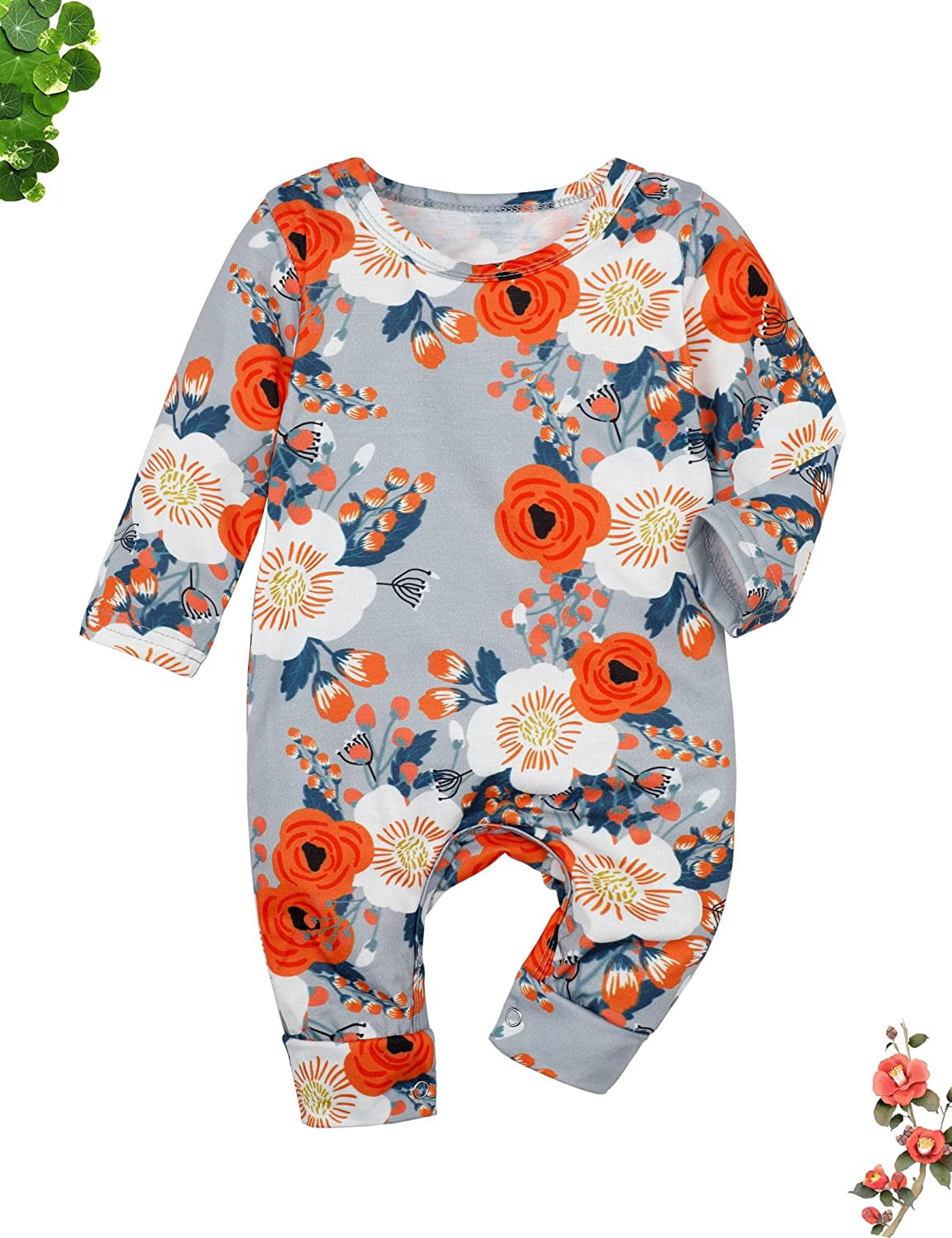 Newborn Baby Girl Clothes Romper Onesie Cotton Newborn Outfit for Girls Cute Infant Girl Jumpsuits Clothes 3-6 Months