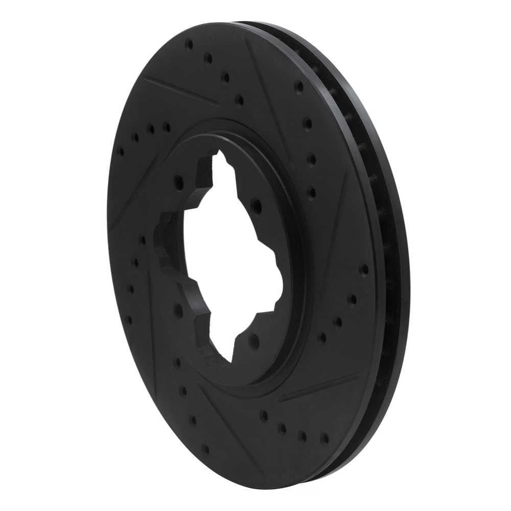 Dynamic Friction Company 633-59020R DFC Brake Rotor - Drilled And Slotted - Black