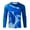 Blue, variant on Mens Rash Guard Long Sleeve Shirt Swimming Shirts UPF50 Sun Protection Lightweight Quick Dry Blue L