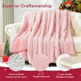 thumbnail image 6 of Anjee Weighted Blanket for Adults, 15lbs Heavy Blankets Great for Relieve Stress, Perfect Gift for Family and Friends, 60x80 inches Pink, 6 of 11