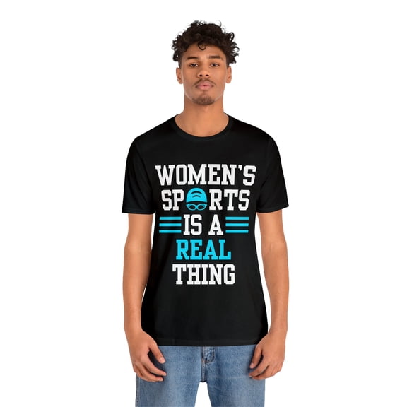 DJH Apparel | Women's Sports Is A Real Thing Swimming Unisex Tshirt