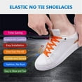 thumbnail image 6 of Fashion Accessories Sports Kids Adult Unisex Quick No Tie Shoe laces Cross Braiding Strap Lazy Laces Strings 1Second Locking Magnetic ShoeLaces 1 PAIR GOLD BUCKLE, 6 of 8