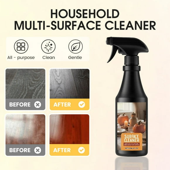 Kugachren Multi-Surface Cleaner Spray for Deep Cleaning and Protective Shine, 100ml, Non-Toxic, Family-Friendly, Ergonomic Bottle for Kitchen, Bathroom, Stainless Steel