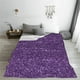 thumbnail image 5 of Balery Purple Glitter Manta de Felpa Suave y Acogedora – Cobija de Franela Aterciopelada para Cama, Lavable y Cálida para Sofá, Mascotas, Transpirable-80"x60", 5 of 7