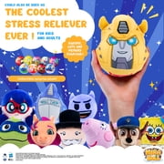 Transformers Plush MiraBall Mystery Ball with Stickers & Fidget Toys - Plushies Blind Box Cute Figures, Stuffed Animal Collectible Toys, Gifts, Prizes for Kids, Ages 3+ (1-Pack)