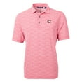 thumbnail image 2 of Men's Cutter & Buck  Red Cincinnati Reds City Connect Virtue Eco Pique Botanical Print Recycled Polo, 2 of 3