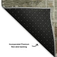 thumbnail image 5 of Addison Rugs Mayfield Premium Machine Washable Transitional Geometric Aloe Rectangle Rug, 5' X 7'6" Machine Washable Transitional Geometric Aloe Oversized Sherpa Throw Blanket, 5 of 6