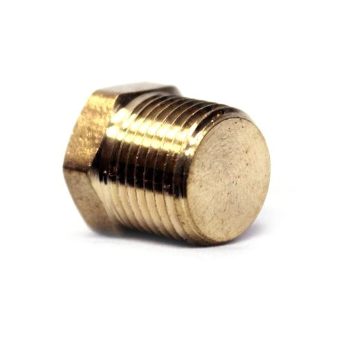 Cerro Industrial 1/4" Brass Pipe Hex Head Plug Solid