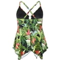 thumbnail image 2 of Firpearl Women's Tankini Swimsuits Modest Flowy Crossback Plus Size Bathing Suit Top, 2 of 4