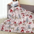 thumbnail image 6 of Vsdgher Cartoon Santa and Reindeer Ultra-Soft Micro flannel Blanket Throw Blankets for Couch Sofa, Bed (4 sizes)-50"x40", 6 of 7