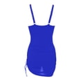 thumbnail image 7 of One Piece Swimsuit Women Twist Front Scoop Neck Tummy Control Ruched Bathing Suits Mesh Swim Dress Modest Swimwear, 7 of 7