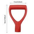 thumbnail image 3 of D Grip Shovel Handle Replacement 1-1/4 Inch Inner Diameter 32mm PVC, Red Plastic Spade Snow Shovel Replacement Handle for Digging Raking Tools Garden Accessories 1 PCS, 3 of 9