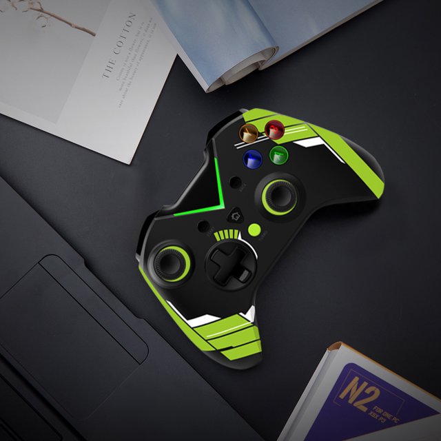 Mango Inalámbrico 2.4G Controlador de juego profesional con mango inalámbrico 2.4G para Xbox One PC Windows 10/8/7