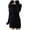 Black, variant on Womens off The Shoulder Mini Sweater Dress Bodycon Long Sleeve Ribbed Knit Fall Casual Short Dresses (Black, L)