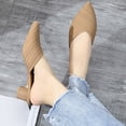 thumbnail image 4 of High Heels for Women, Heels for Wide Feet, Wide Feet Heels for Women, Dress Heels for Women, Womens Pointed Toe High Stiletto Heel Slip On Office Party Wedding Dress Shoes, Beige 6, 4 of 6