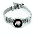 thumbnail image 1 of Los animales salvajes son seres humanos amigos Pulsera pulsera pulsera de cristal amor pulsera ajustable, 1 of 2