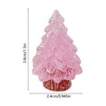 thumbnail image 3 of Adornos navideños luminosos y coloridos | Mini adornos de resina que brillan en la oscuridad para manualidades navideñas | 10 colores vibrantes | Adornos pequeños para escritorios y árboles, 3 of 6