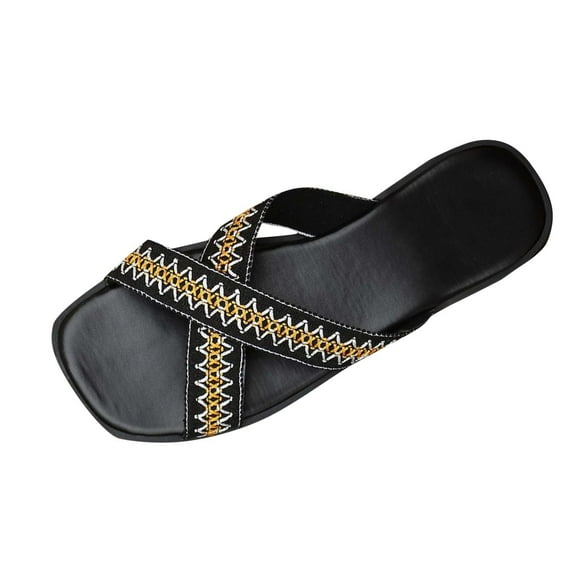 SEAOPEN Women's Ballet Flats Black PU Leather Dress Shoes Comfortable Casual Black Flats Round Toe Slip on Flats with Breathable Eyelets Summer Shoes Size 6 Black