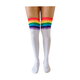 thumbnail image 2 of Calcetas Media Larga Orgullo LGBT Mauya Arcoiris BLANCO 1 par, 2 of 5