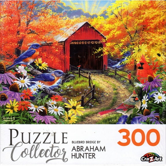 Puzzle Collector 300 Piece Puzzle - Bluebird Bridge by Abraham Hunter