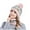 Pink, variant on Xfvqtps Womens Hat Scarf Set Gradient Color Plush Pompom Knitting Stretch Warm Soft Thickened Windproof Coldproof Outdoor Winter Beanie Neck Scarf Set Blue